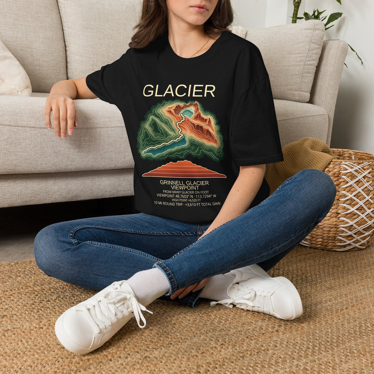 Grinnell Glacier Viewpoint Hiking T-Shirt | Glacier