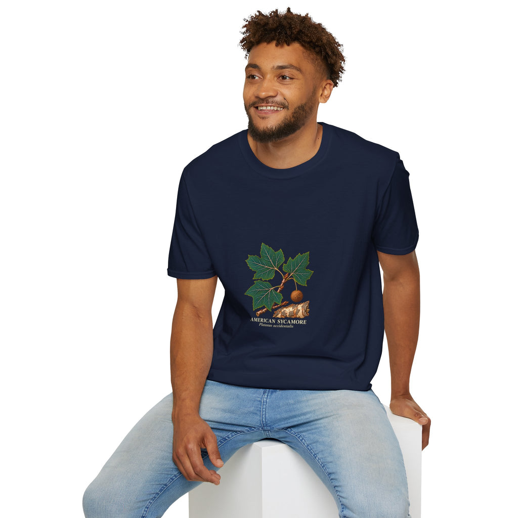 American Sycamore Botanical Study T-Shirt