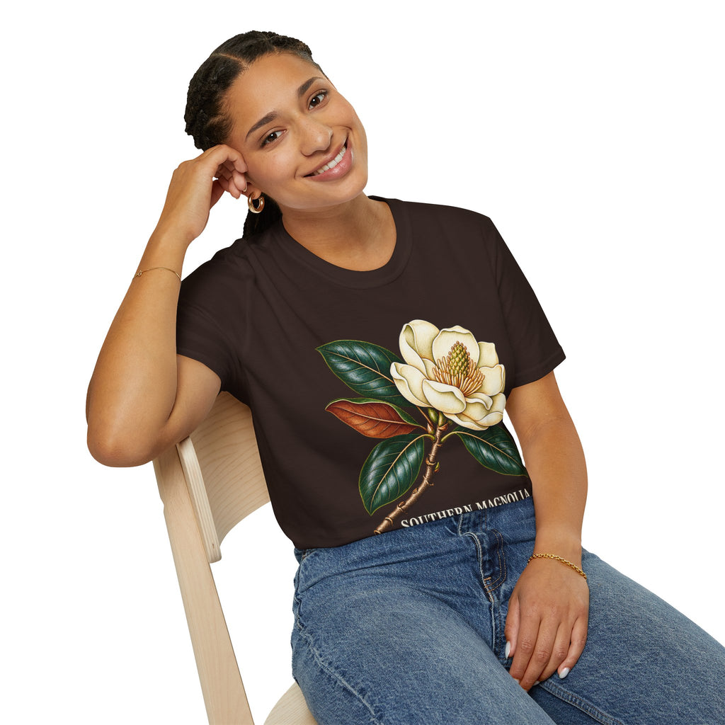 Southern Magnolia Botanical T-Shirt | Magnolia grandiflora