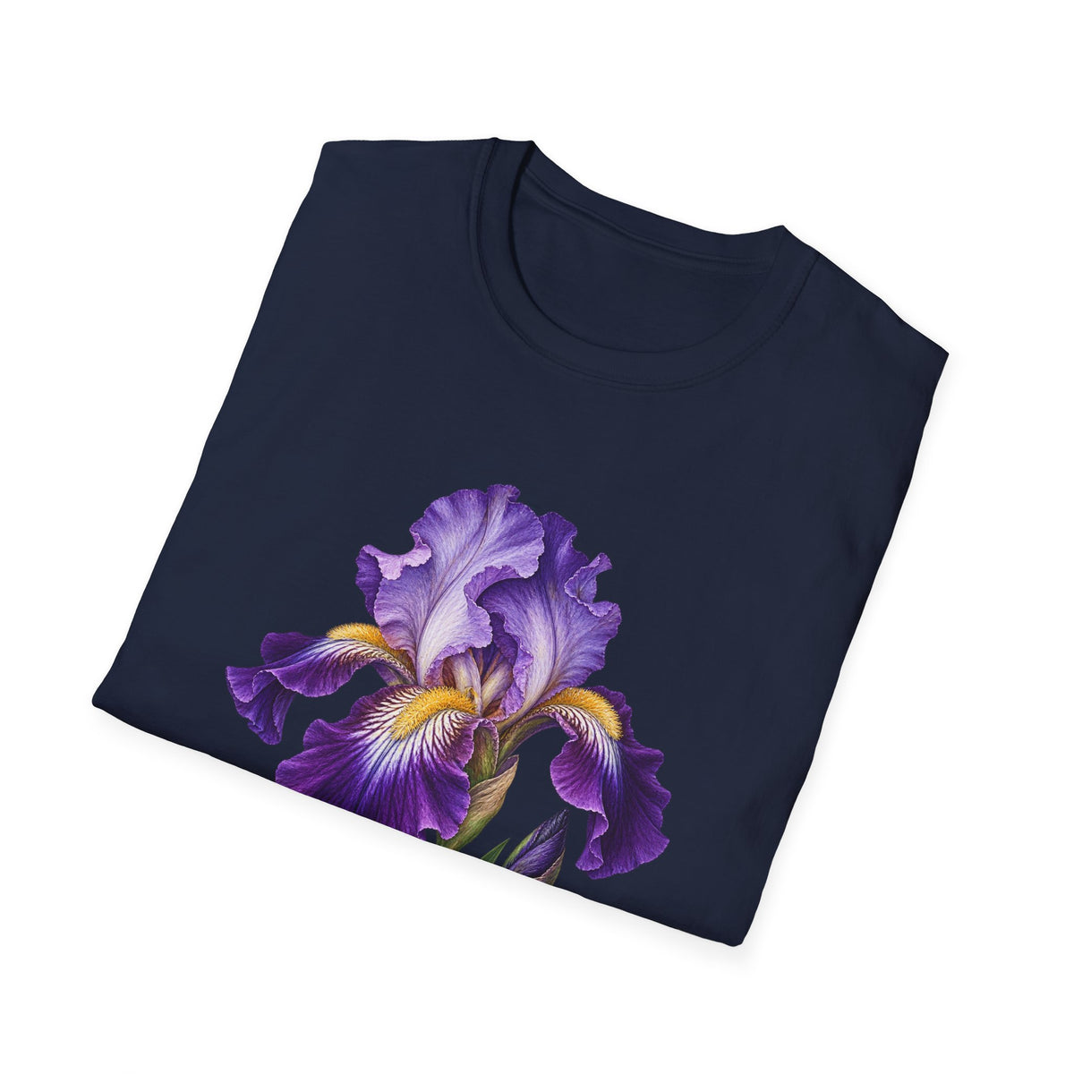 Purple Bearded Iris Botanical T-Shirt