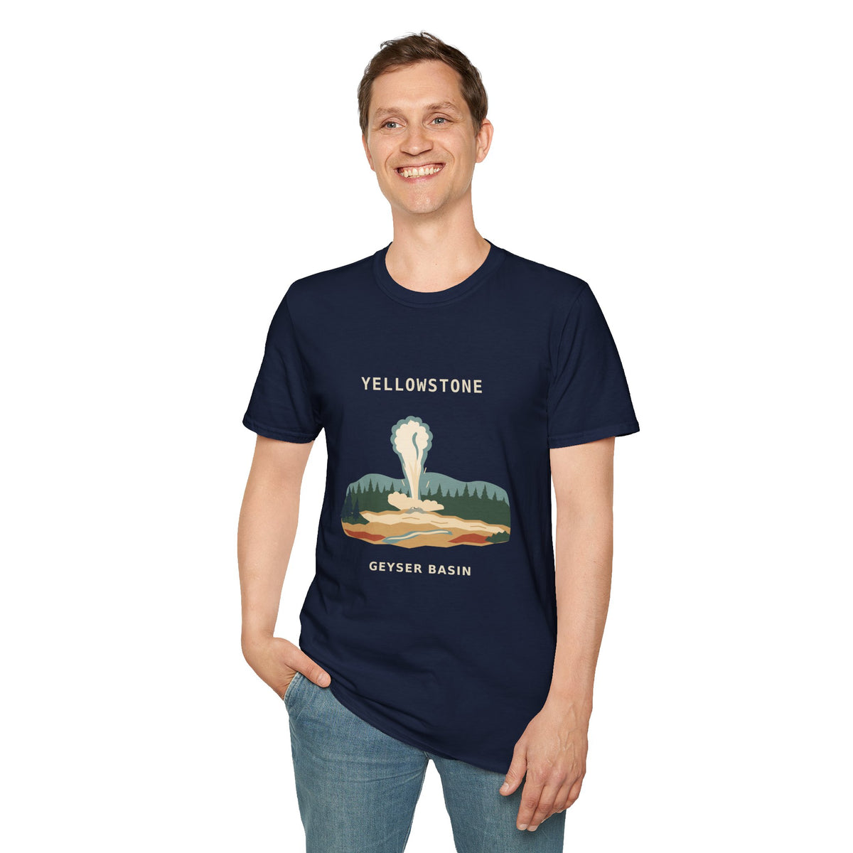 Yellowstone Geyser Basin Graphic T-Shirt