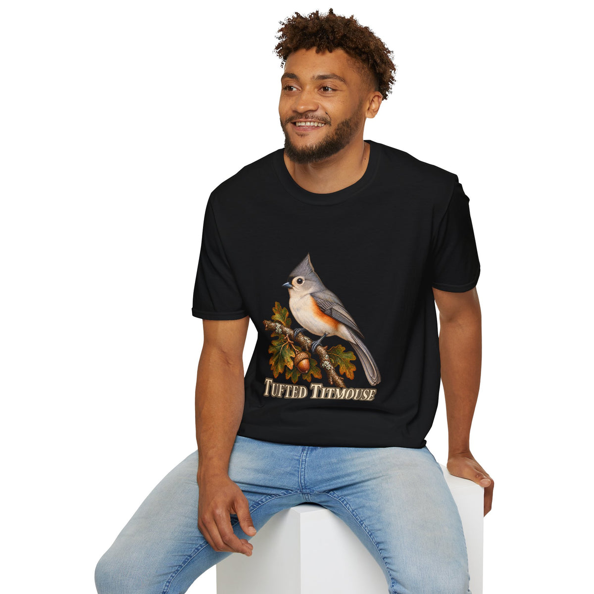 Tufted Titmouse Birdwatching T-Shirt