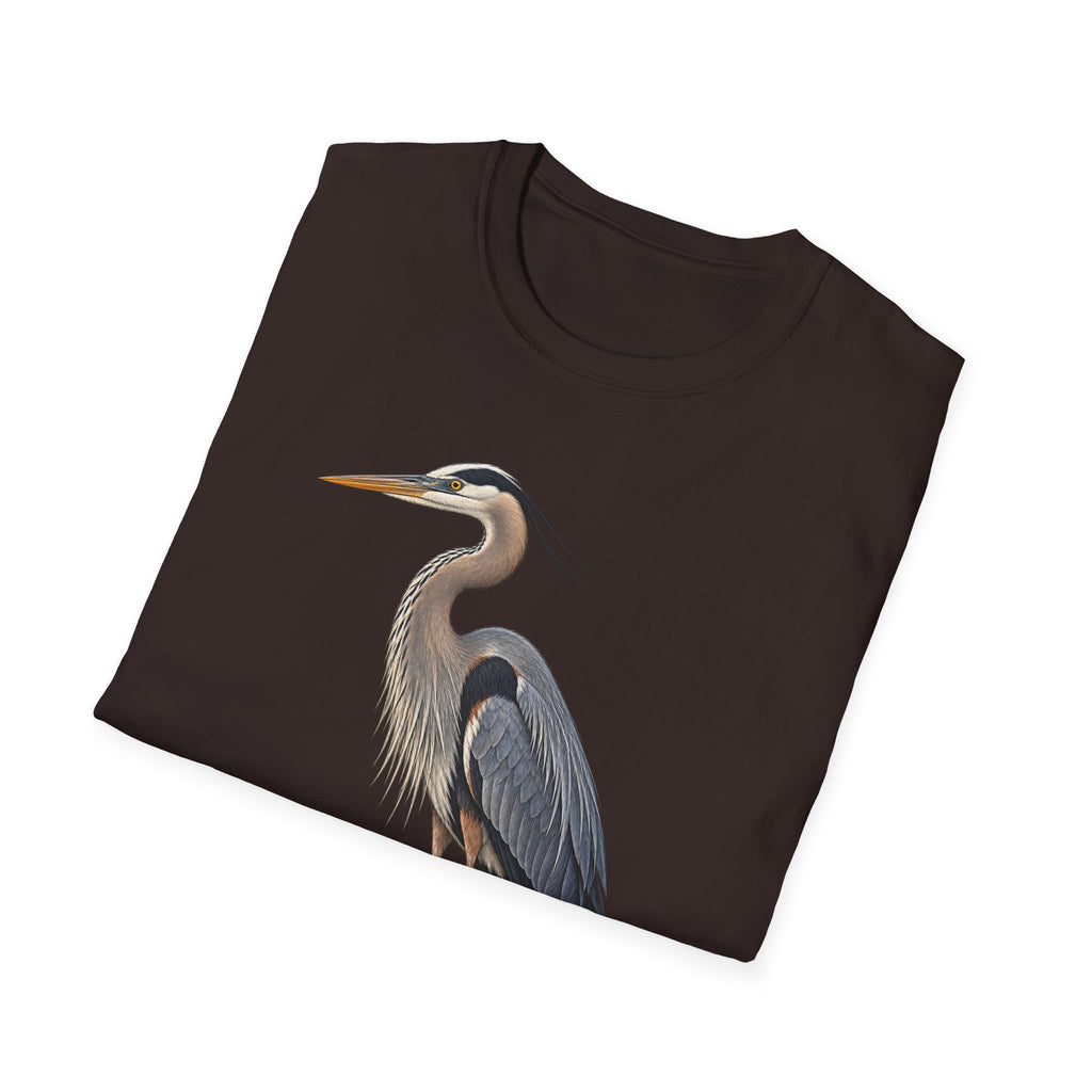 Great Blue Heron Birdwatching T-Shirt