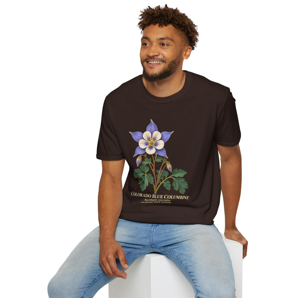 Colorado Blue Columbine State Flower T-Shirt