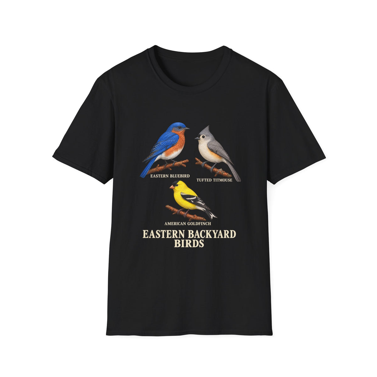 Eastern Backyard Birds Natural History T-Shirt