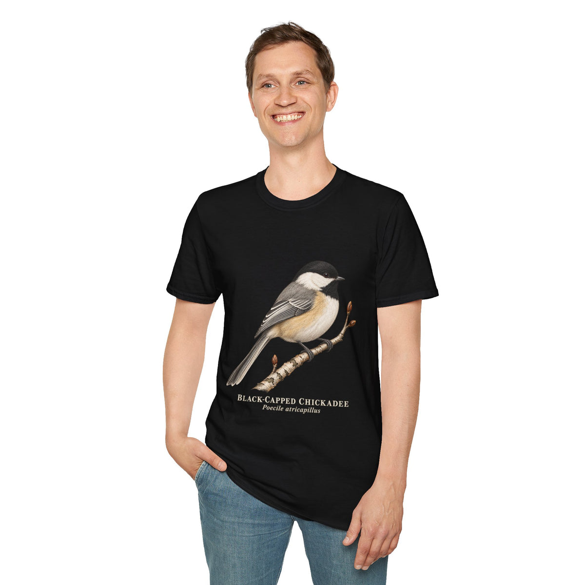 Black-capped Chickadee Birdwatching T-Shirt