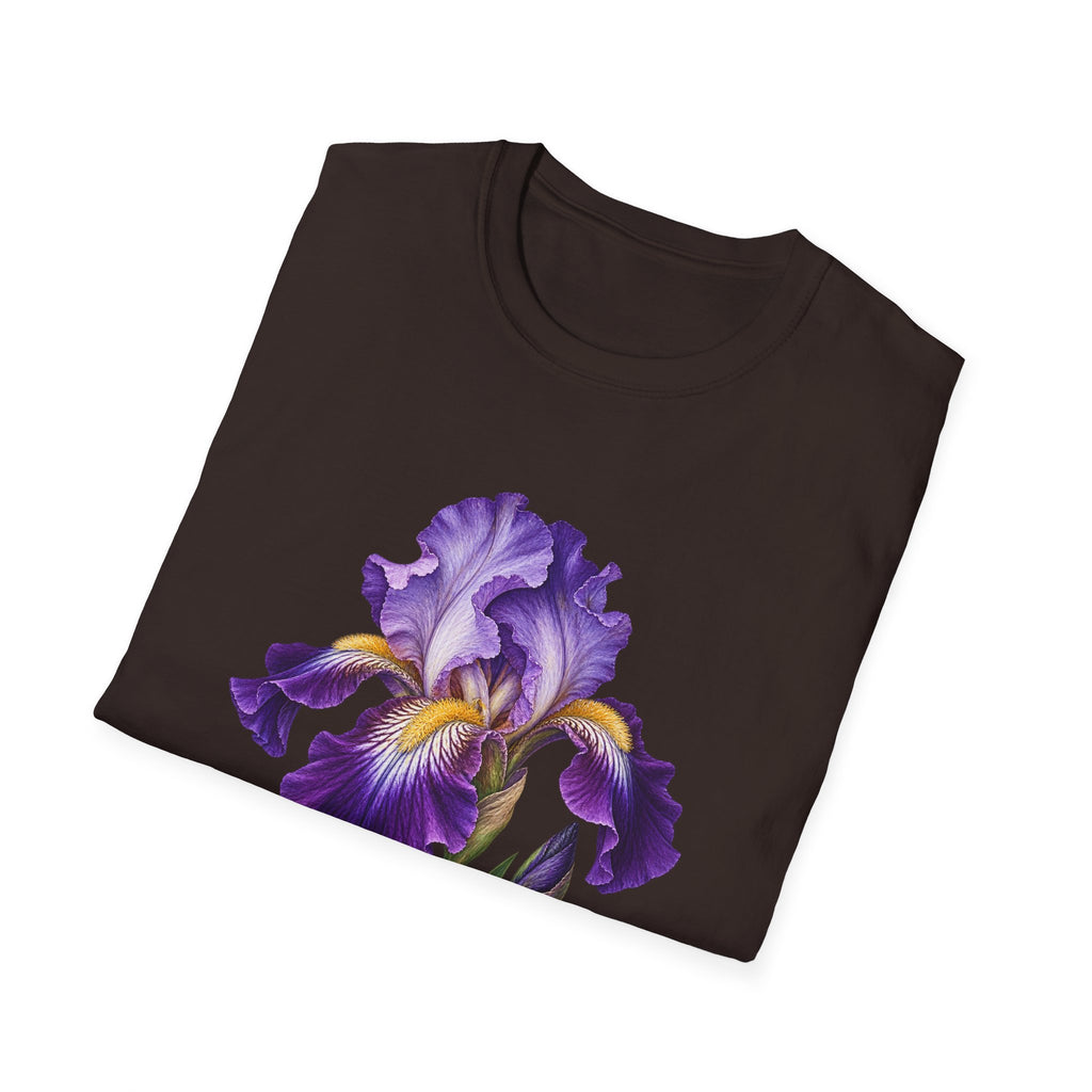 Purple Bearded Iris Botanical T-Shirt