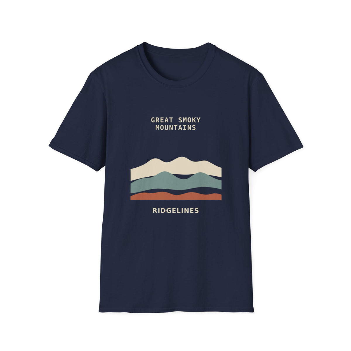 Great Smoky Mountains Ridgelines Graphic T-Shirt