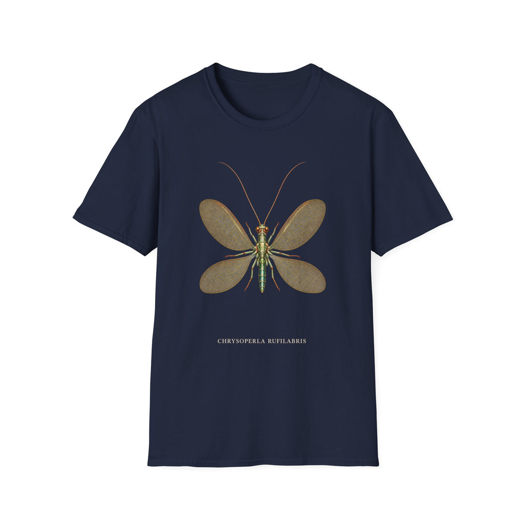 Lacewing Natural History T-Shirt | Chrysoperla rufilabris