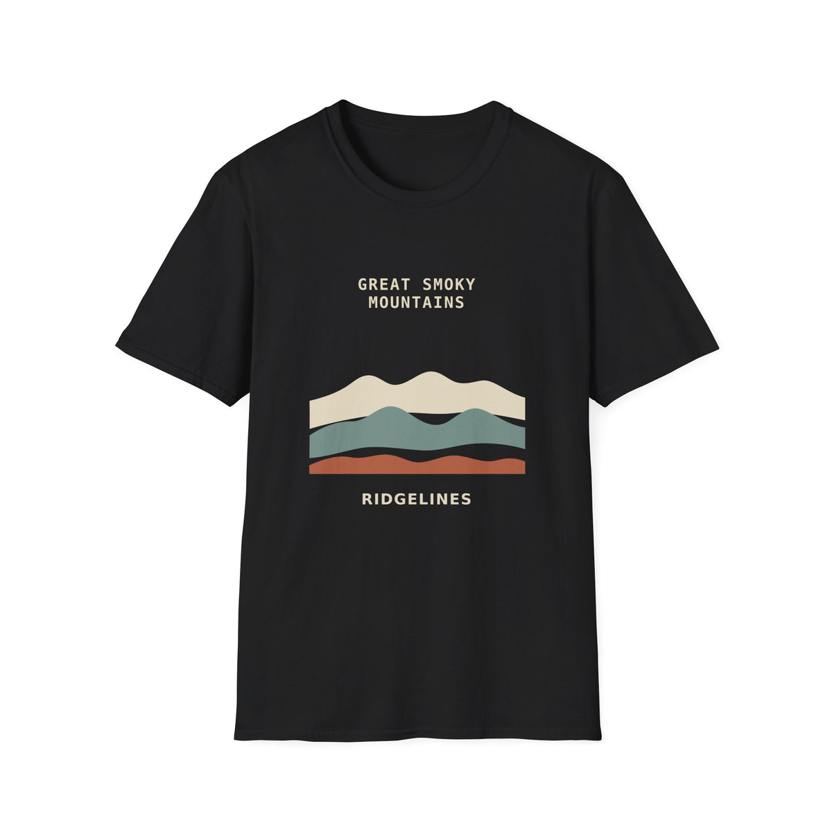 Great Smoky Mountains Ridgelines Graphic T-Shirt