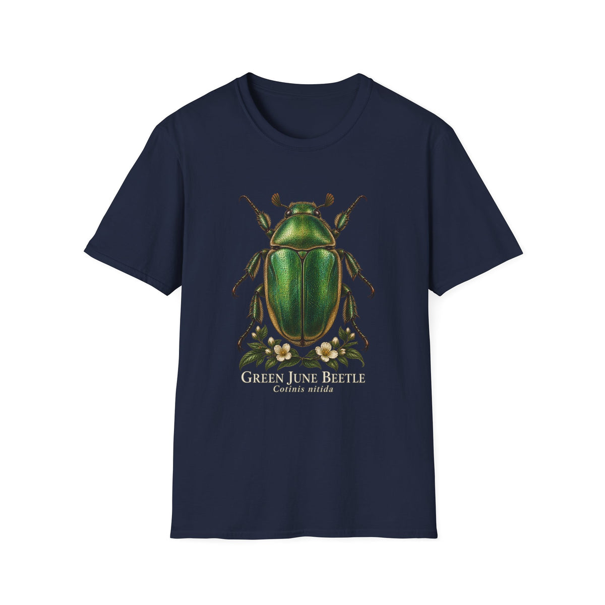 Green June Beetle Entomology T-Shirt