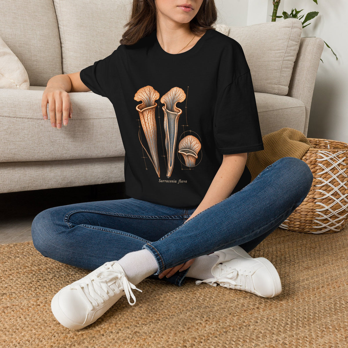 Yellow Pitcher Plant Botanical T-Shirt