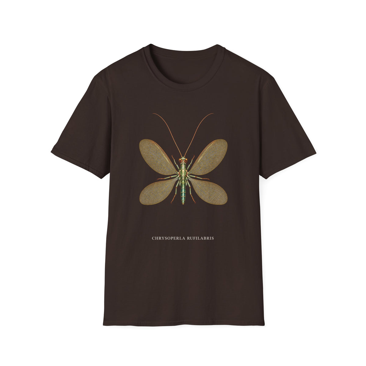 Lacewing Natural History T-Shirt | Chrysoperla rufilabris