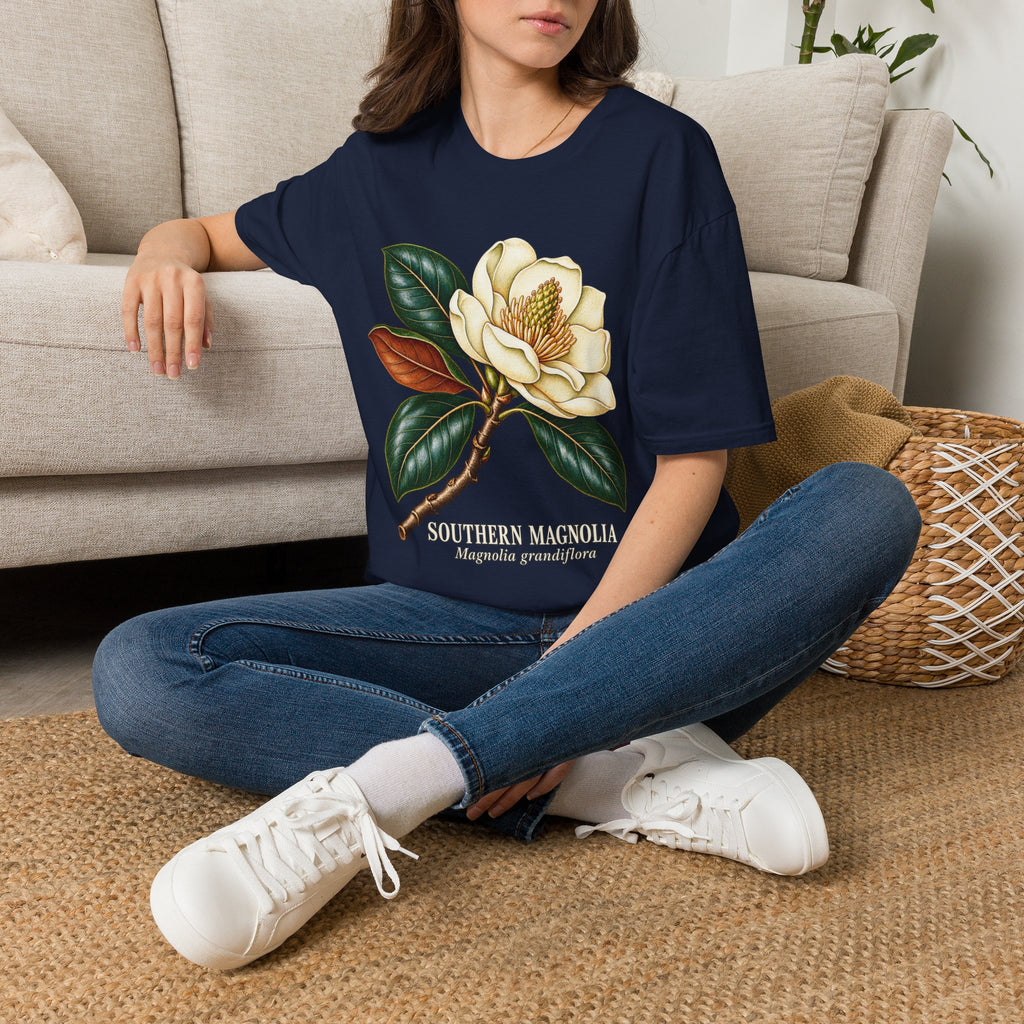 Southern Magnolia Botanical T-Shirt | Magnolia grandiflora