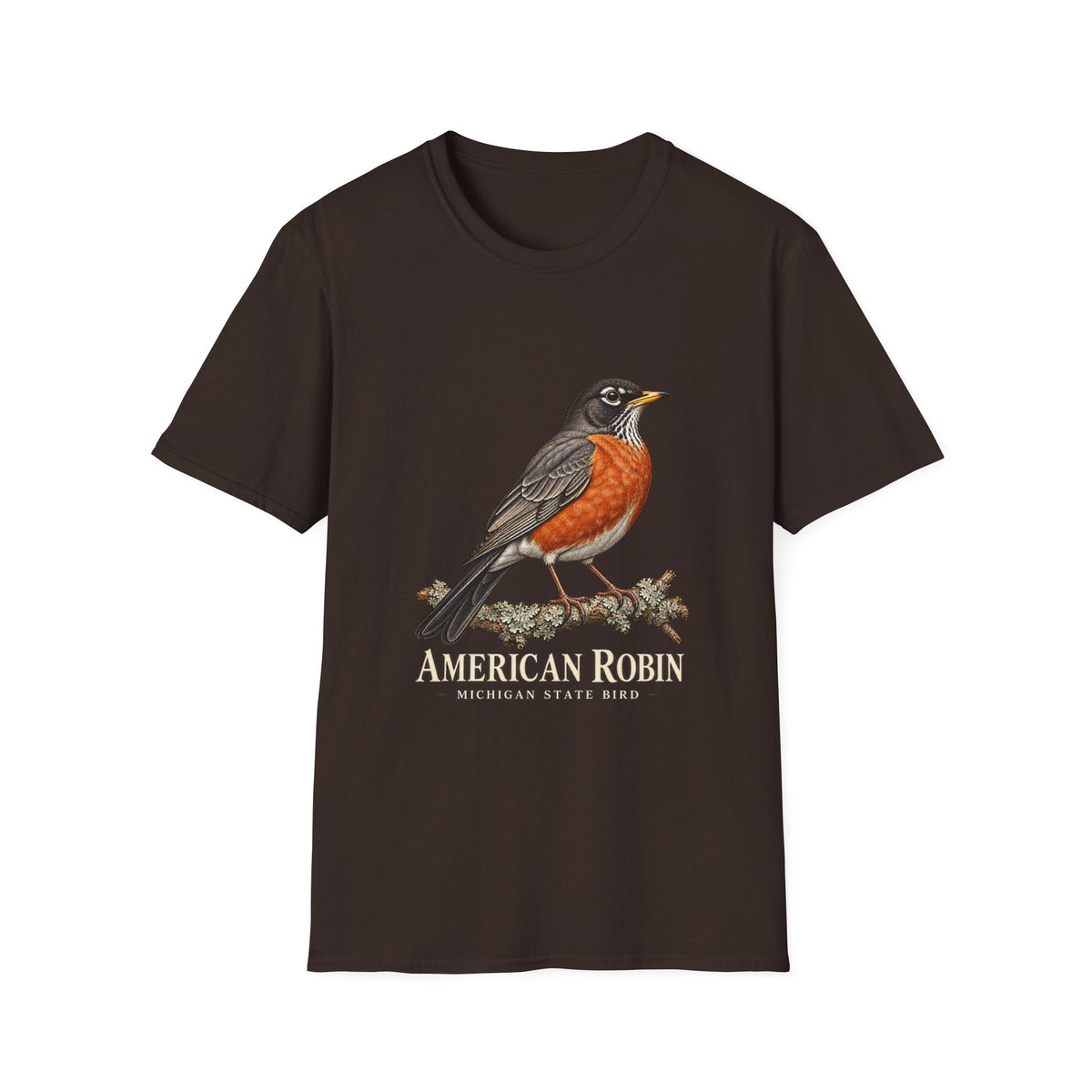 American Robin Michigan State Bird T-Shirt