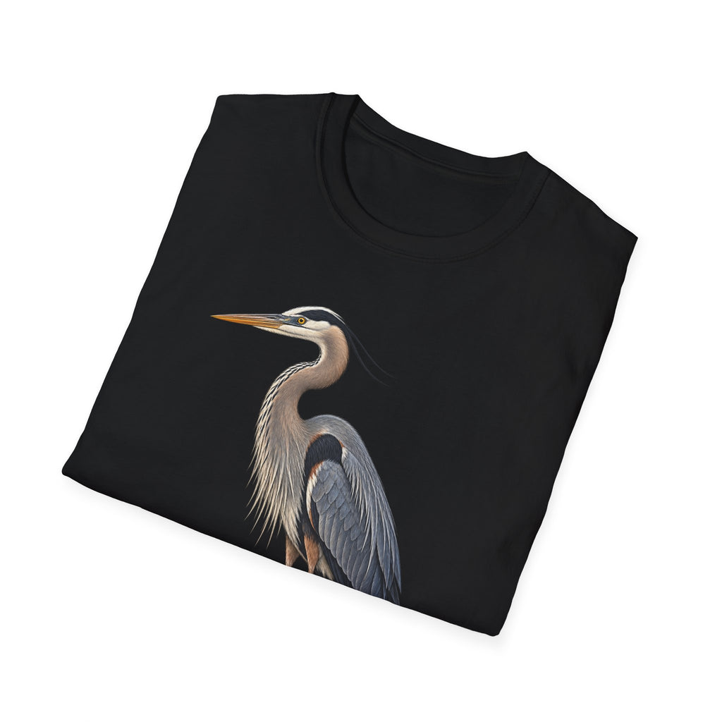 Great Blue Heron Birdwatching T-Shirt