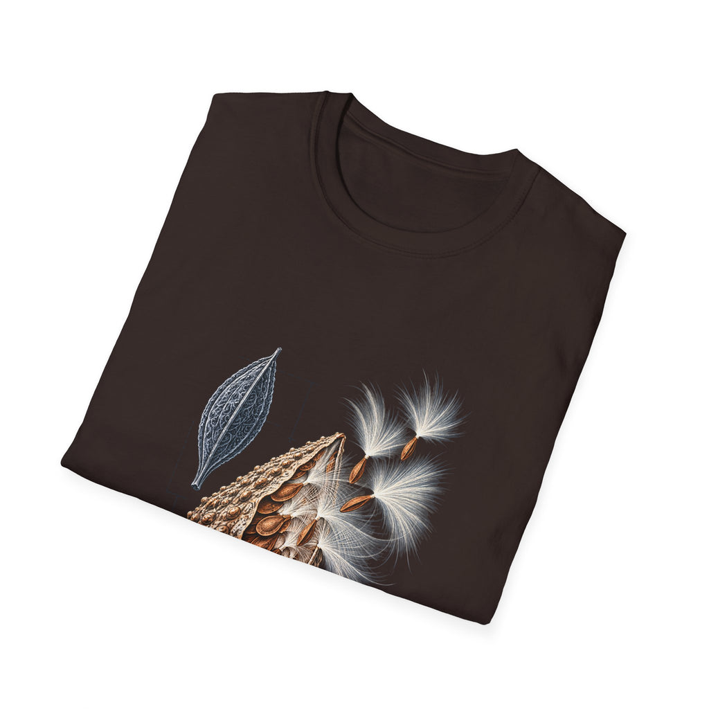 Common Milkweed Seedpod Botanical T-Shirt