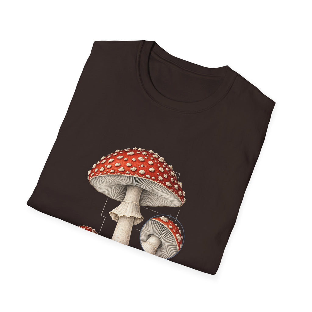 Amanita Muscaria Mushroom Study T-Shirt