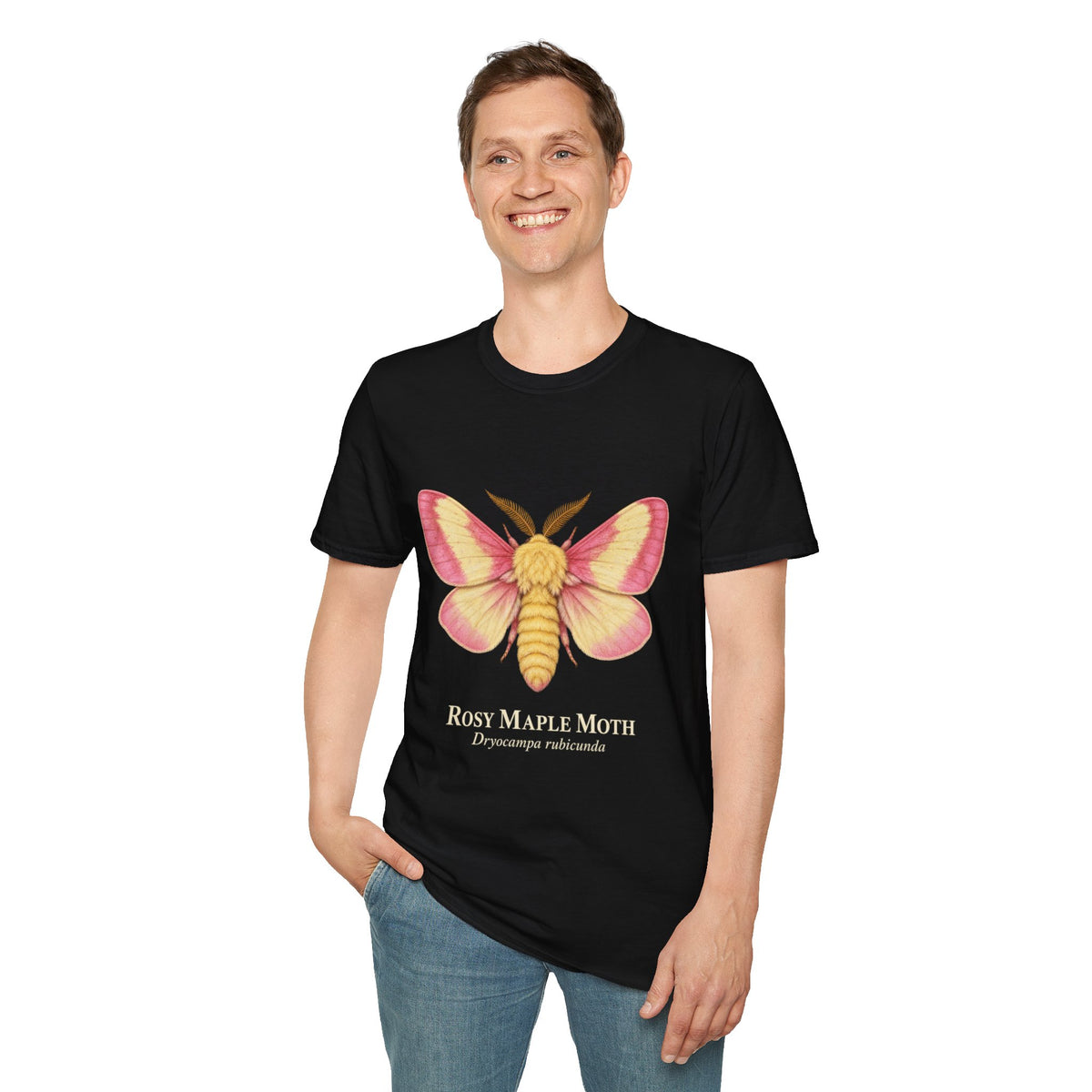 Rosy Maple Moth Natural History T-Shirt