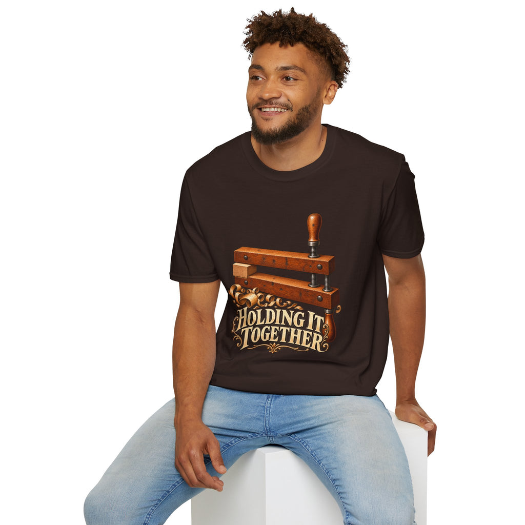 Holding It Together Handscrew Clamp Woodworking T-Shirt