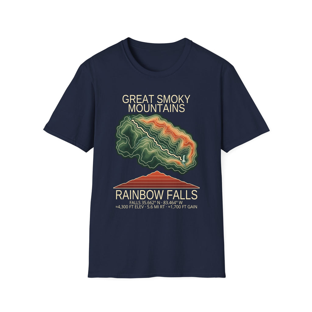 Rainbow Falls Hiking T-Shirt | Great Smoky Mountains