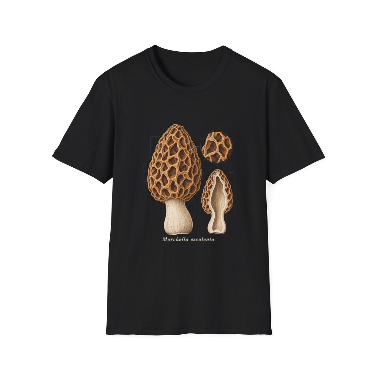 Common Morel Mushroom Study T-Shirt
