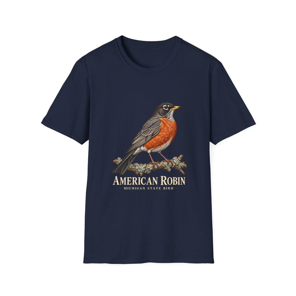 American Robin Michigan State Bird T-Shirt