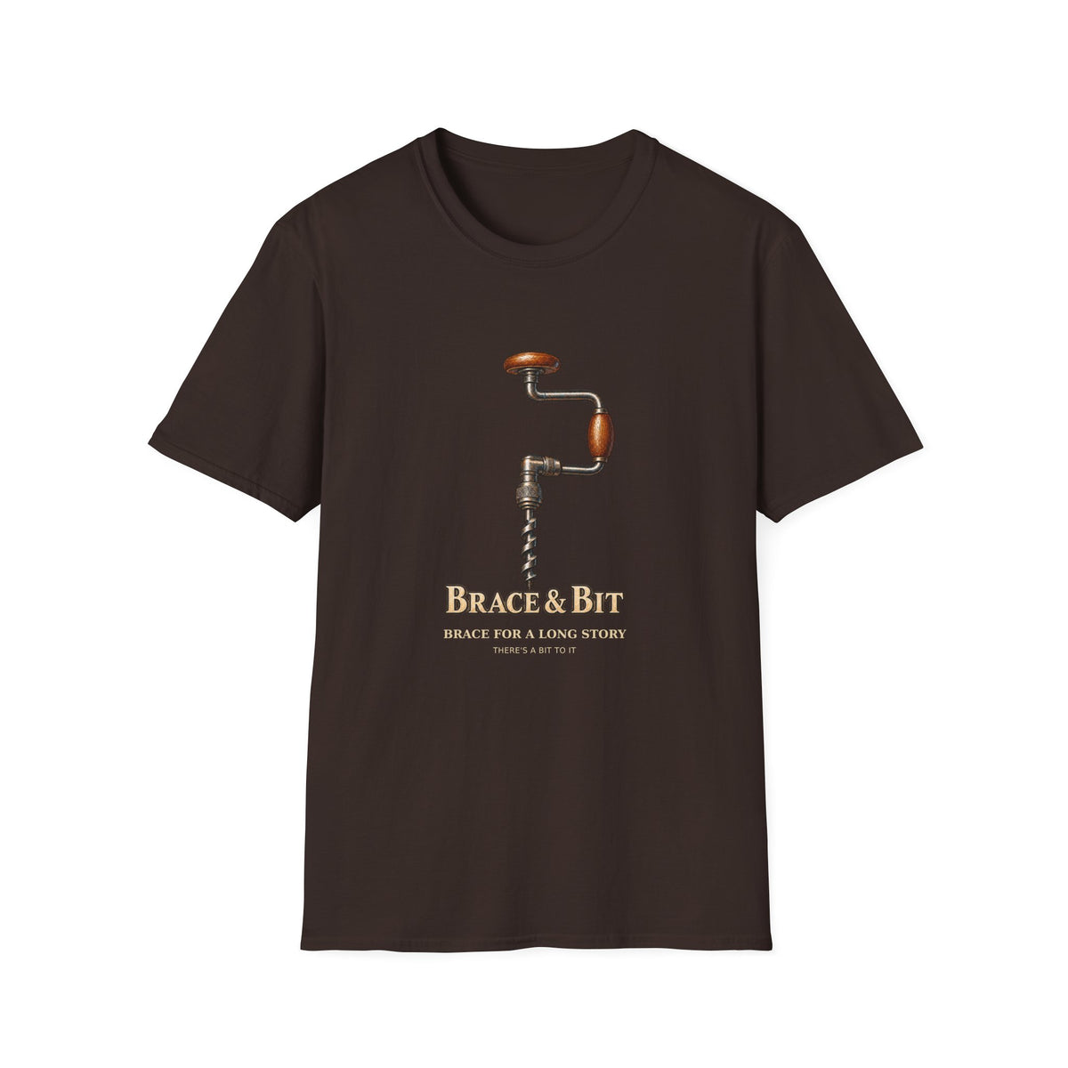 Brace and Bit Hand Drill Woodworking T-Shirt