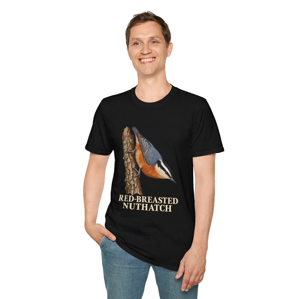 Red-Breasted Nuthatch Birdwatching T-Shirt