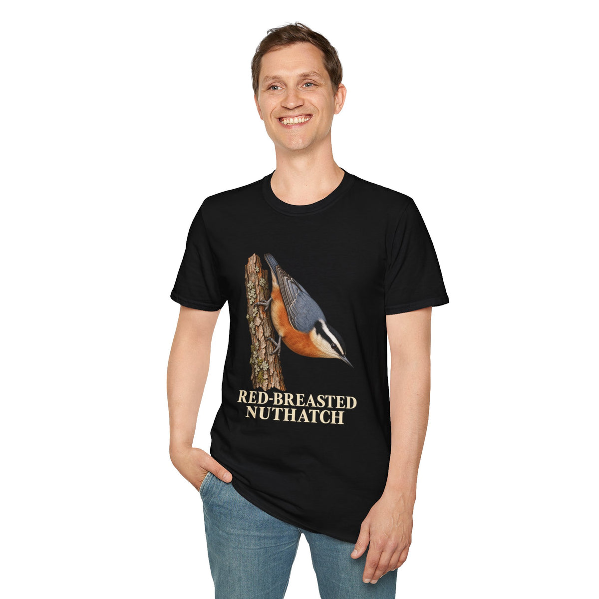 Red-Breasted Nuthatch Birdwatching T-Shirt