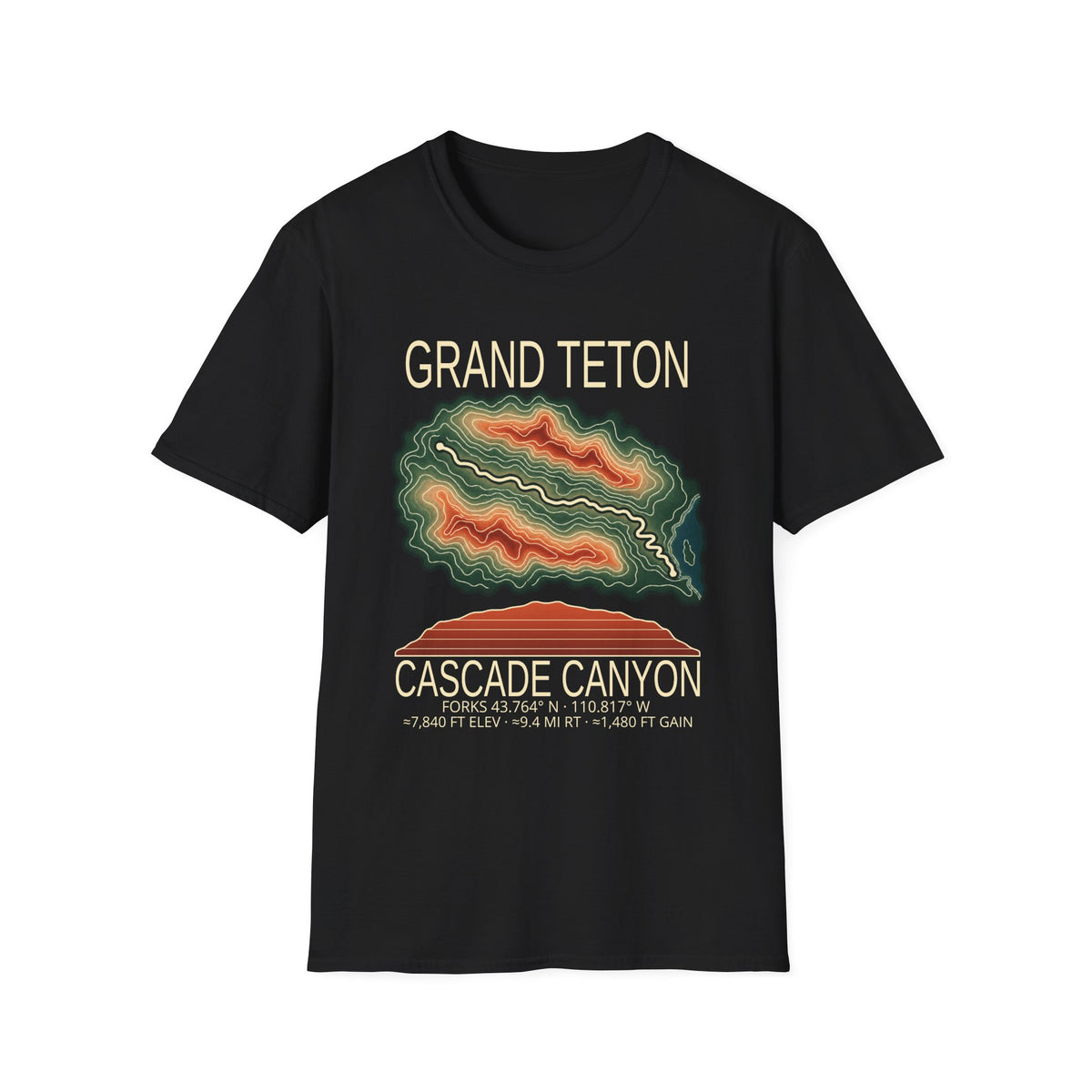 Cascade Canyon Hiking T-Shirt | Grand Teton