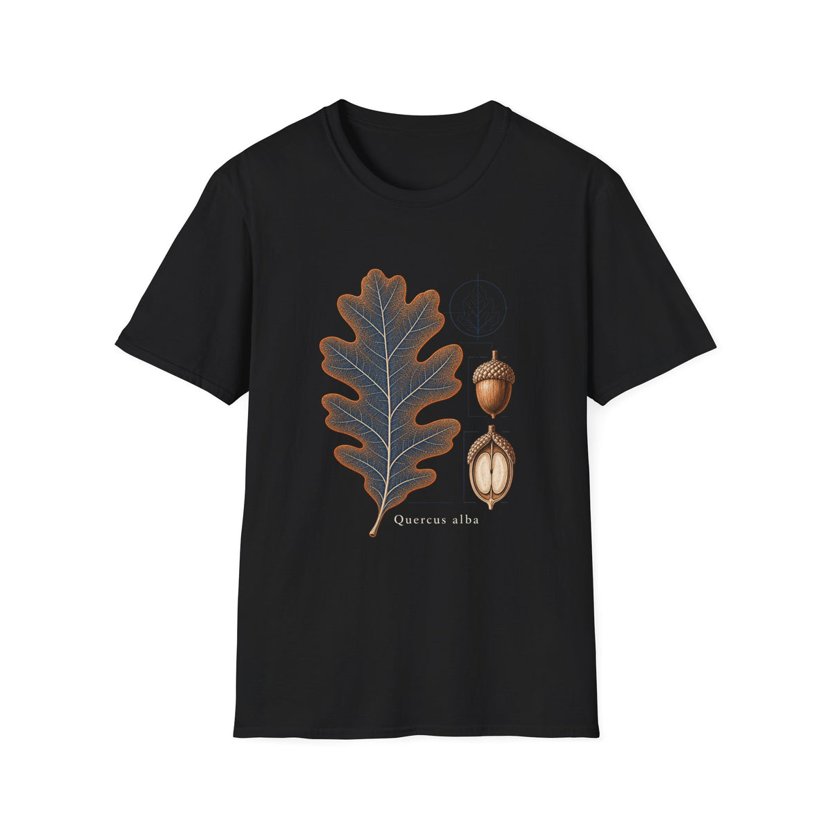 White Oak Leaf & Acorn Botanical T-Shirt