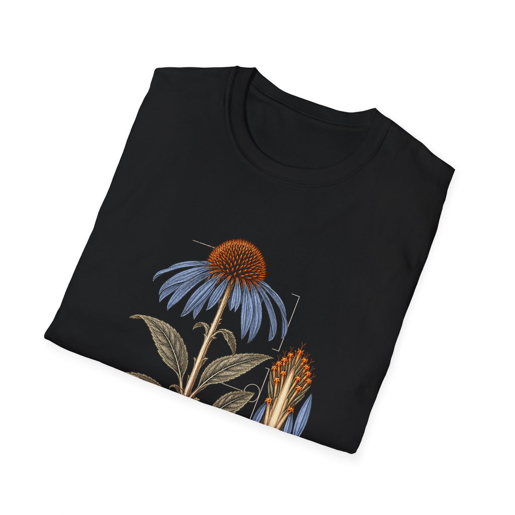 Purple Coneflower Botanical Study T-Shirt