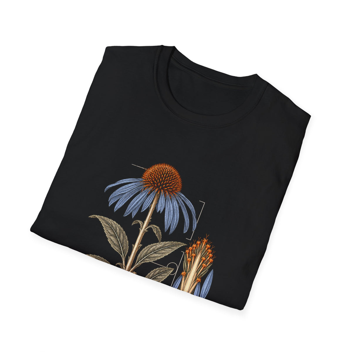 Purple Coneflower Botanical Study T-Shirt