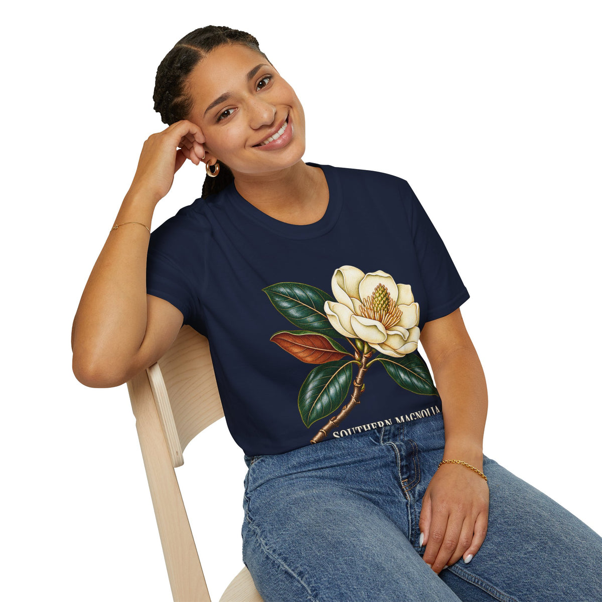 Southern Magnolia Botanical T-Shirt | Magnolia grandiflora