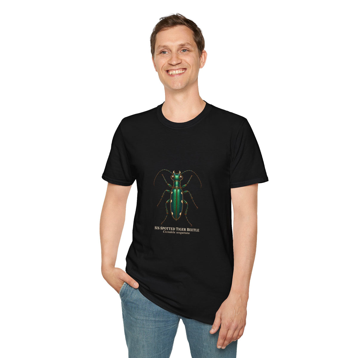 Six-Spotted Tiger Beetle Entomology T-Shirt
