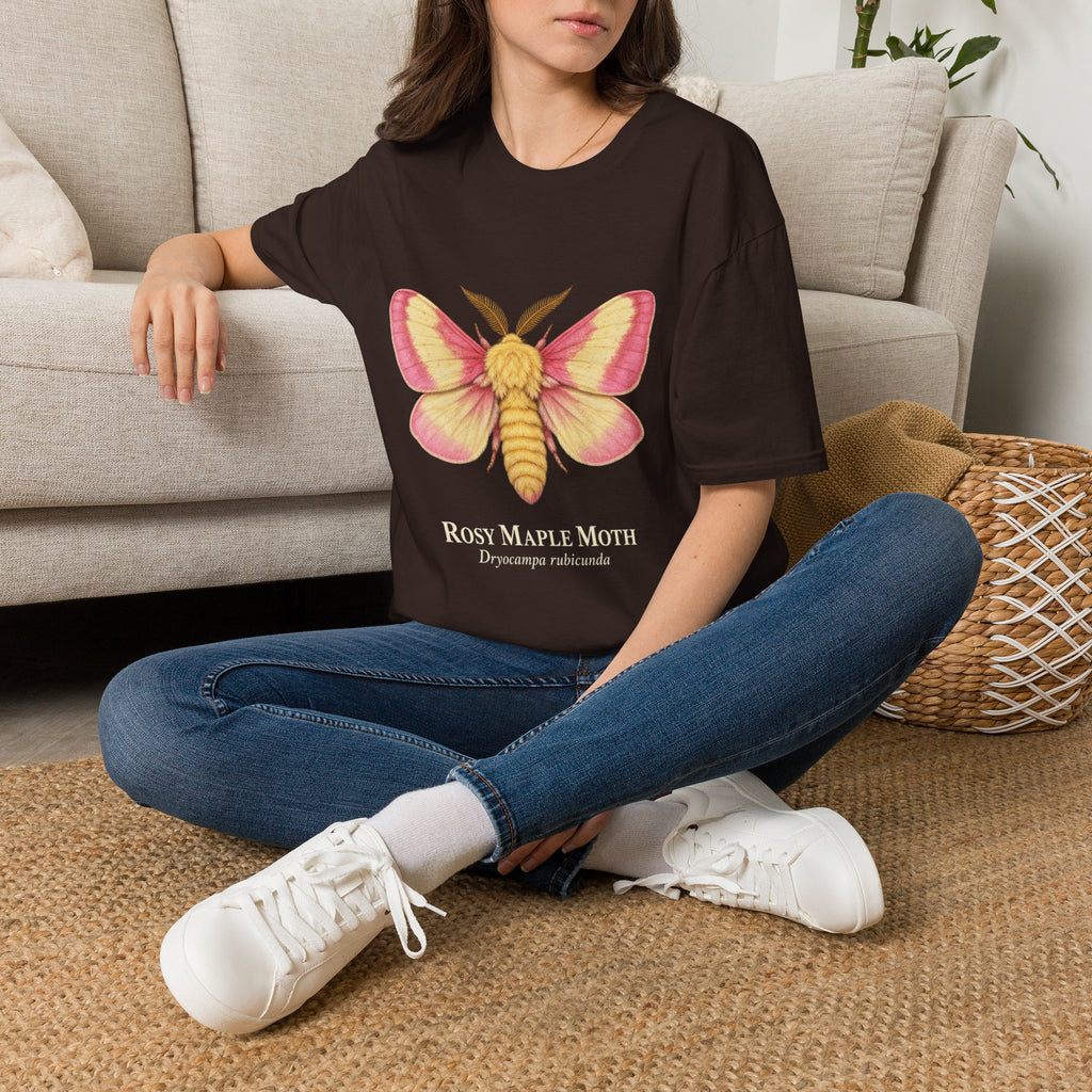 Rosy Maple Moth Natural History T-Shirt