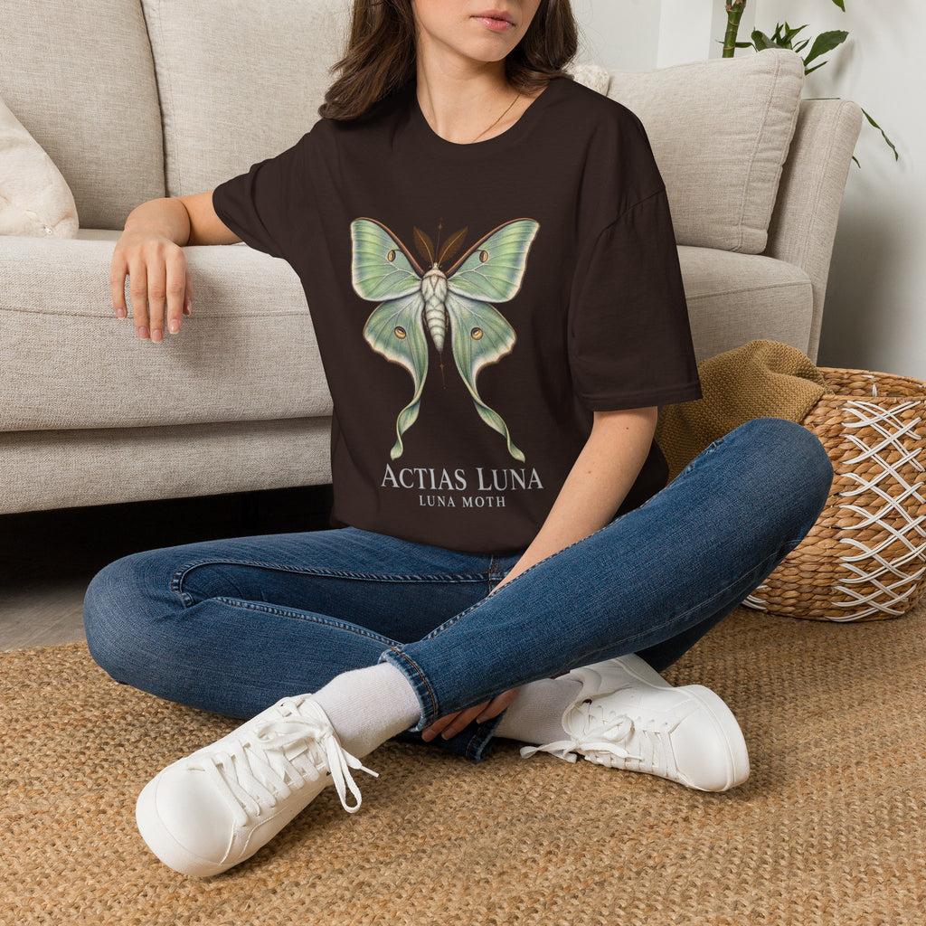 Luna Moth Natural History T-Shirt | Actias luna