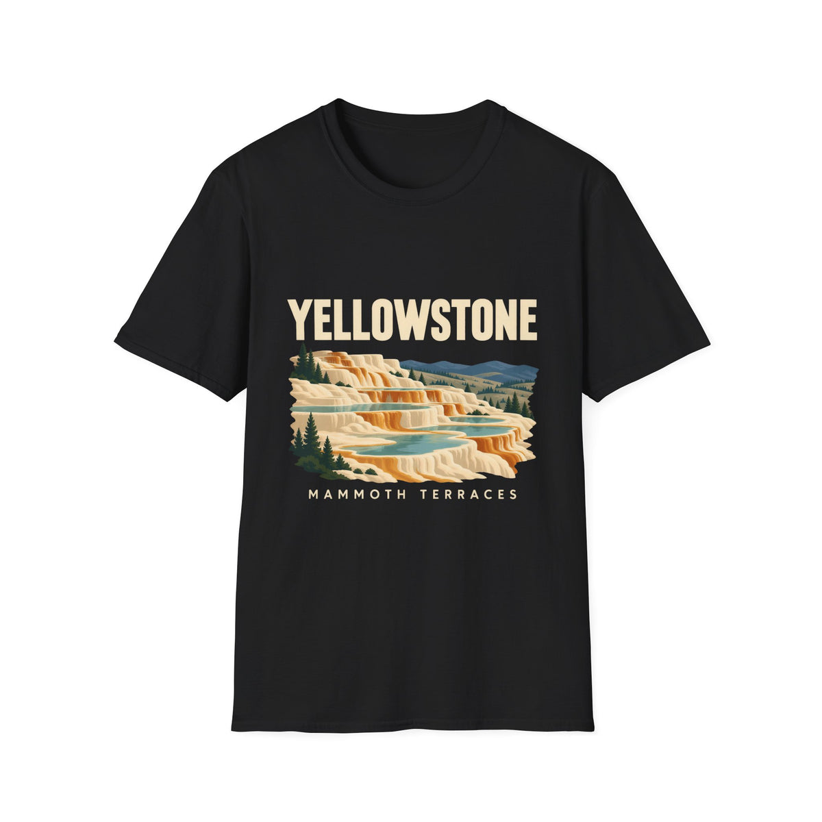 Yellowstone Mammoth Terraces Graphic T-Shirt