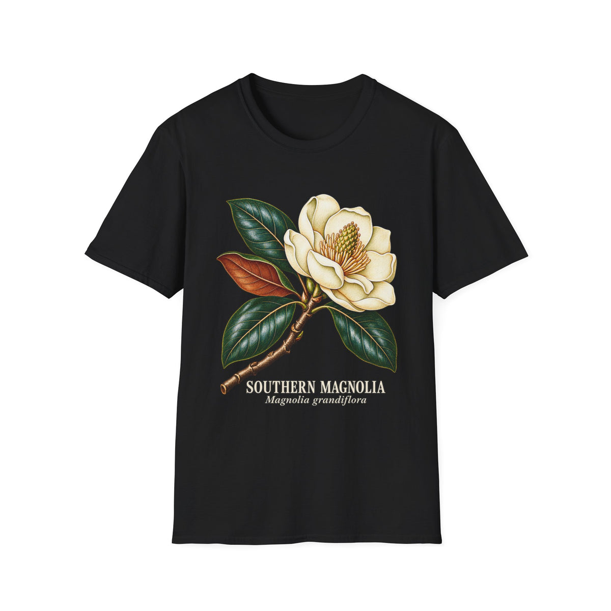 Southern Magnolia Botanical T-Shirt | Magnolia grandiflora