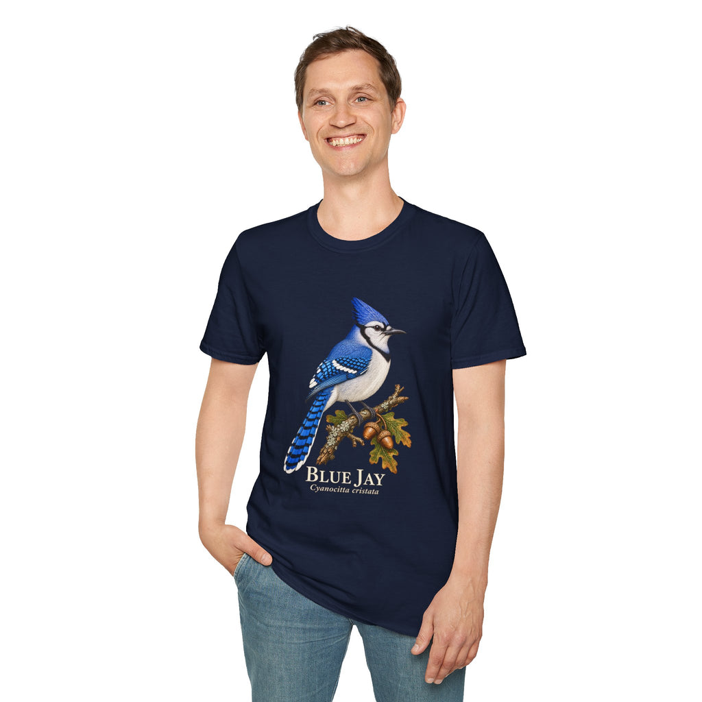 Blue Jay Birdwatching T-Shirt — Oak Perch