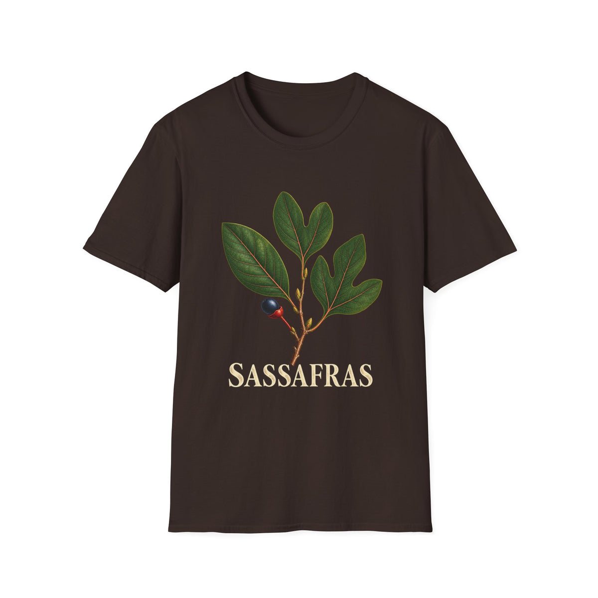 Sassafras Botanical Leaf Study T-Shirt