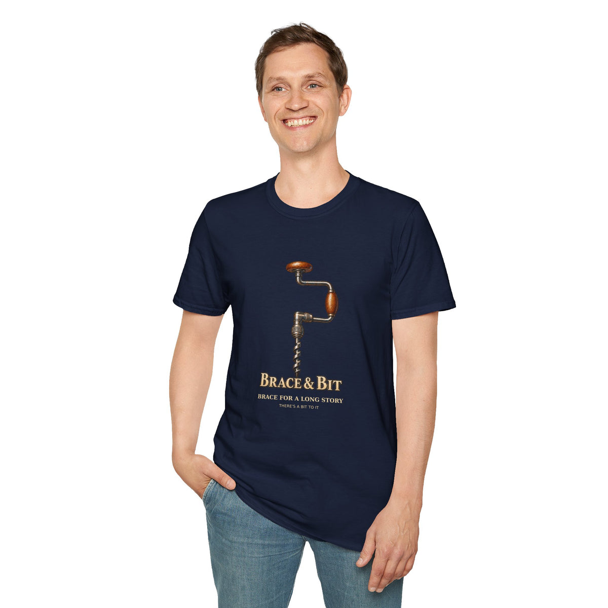 Brace and Bit Hand Drill Woodworking T-Shirt