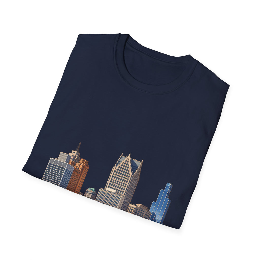Detroit Skyline Architectural Graphic T-Shirt