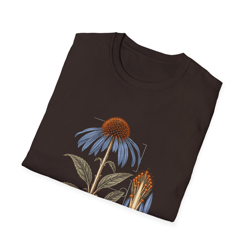 Purple Coneflower Botanical Study T-Shirt