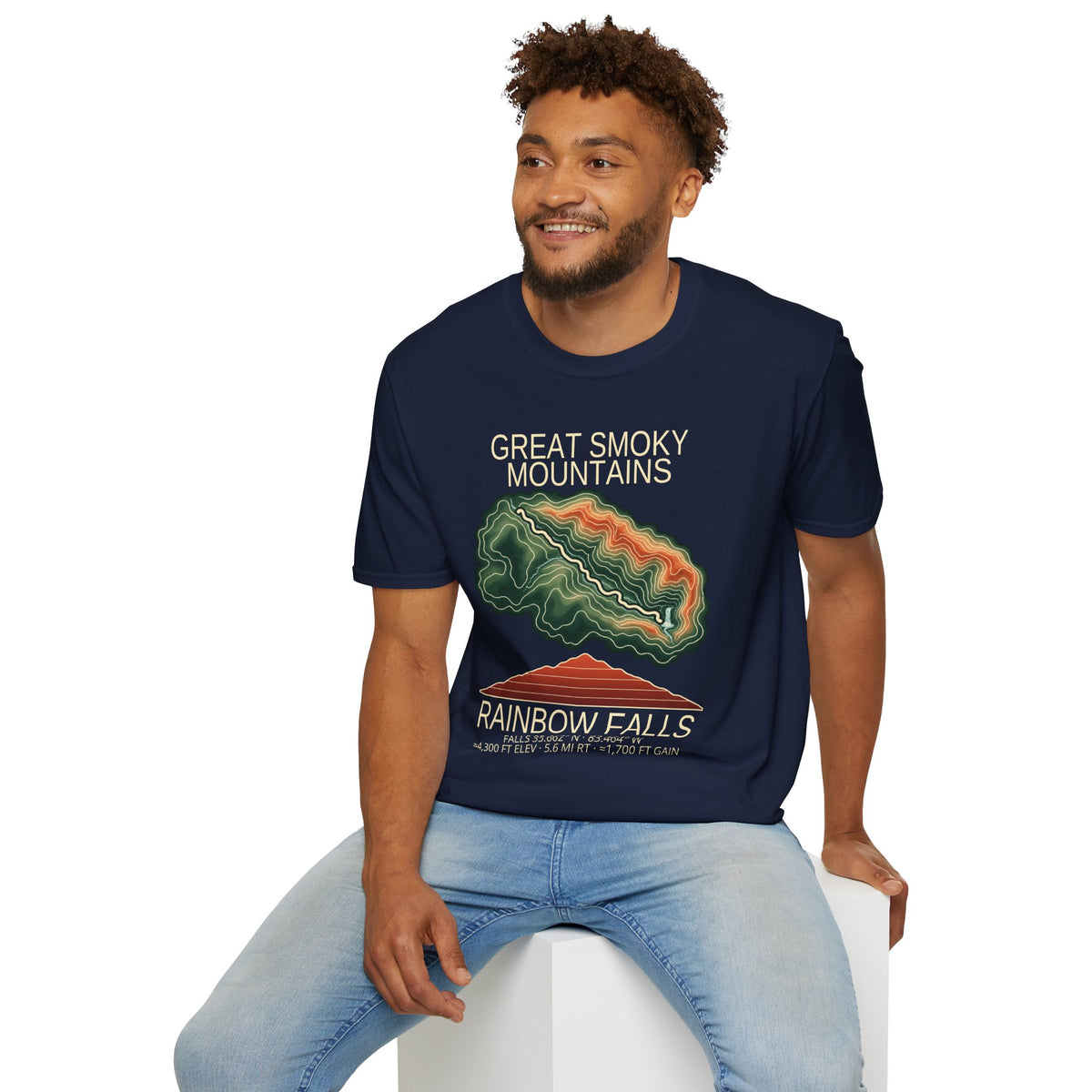 Rainbow Falls Hiking T-Shirt | Great Smoky Mountains