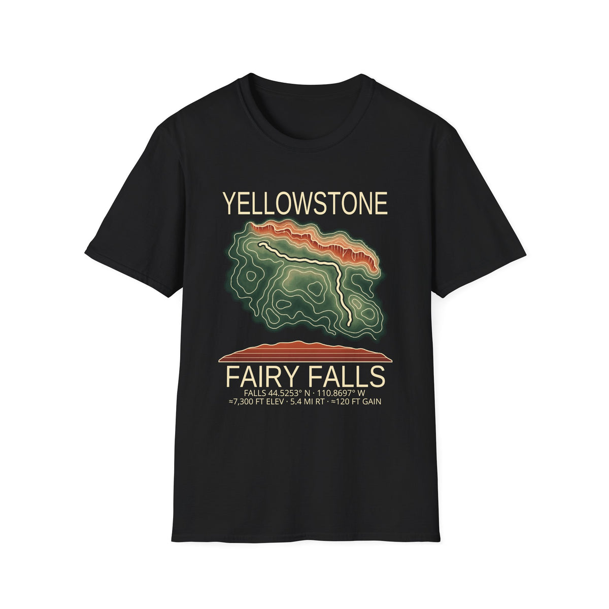Fairy Falls Hiking T-Shirt | Yellowstone