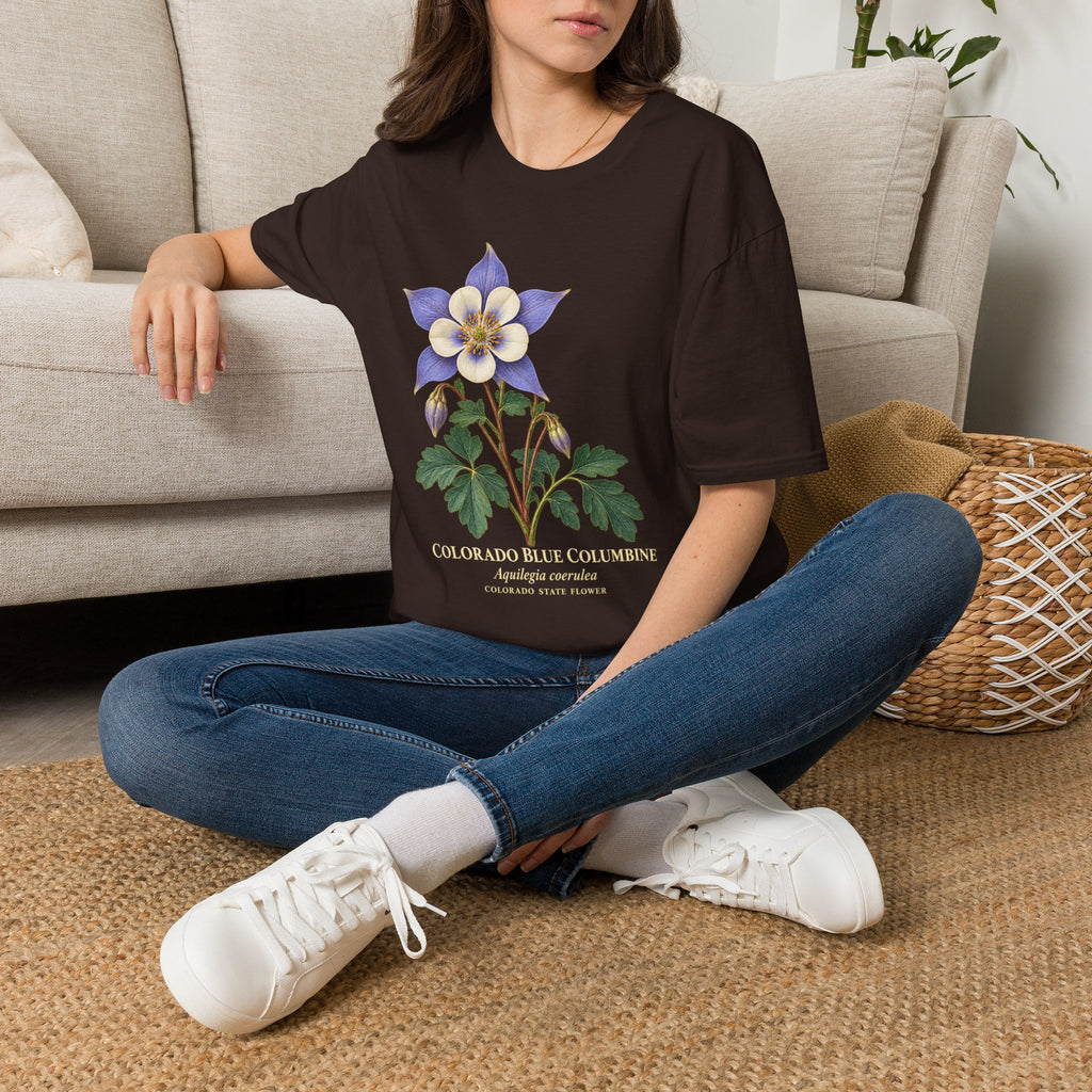 Colorado Blue Columbine State Flower T-Shirt