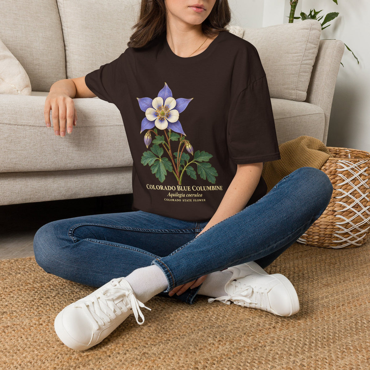 Colorado Blue Columbine State Flower T-Shirt