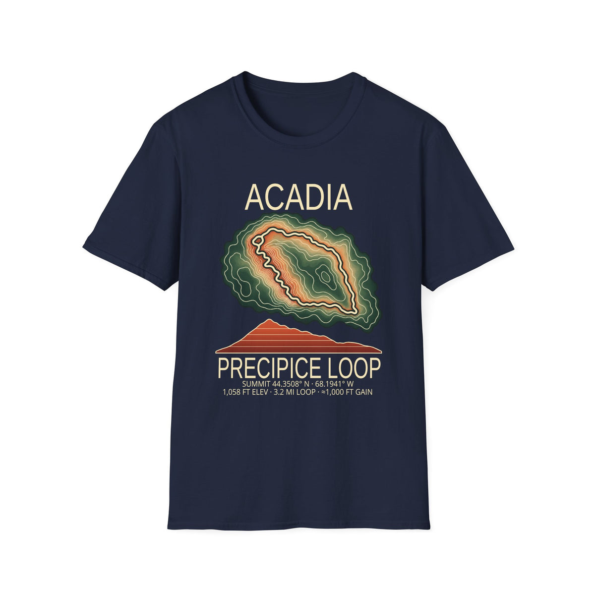 Precipice Loop Hiking T-Shirt | Acadia